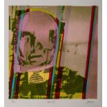 Jan Neethling (South African 1938-) HEAD II screenprint, signed, dated '75, numbered 8/14 and