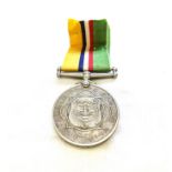 AN ANGLO BOER OORLOGS MEDALJE (ABO) BOER WAR Inscribed to Burger G J H J Landman, Wakkerstrom