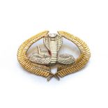 AN ANGOLAN 16TH BRIGADE/EXECUTIVE OUTCOMES OPERATOR'S BREAST BADGE EO Breast badge. Pins intact.