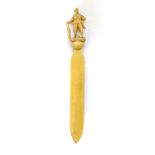 AN ANGLO BOER WAR CELLULOID LETTER OPENER 'A Gentleman in Khaki' celluloid letter opener, very