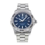 A GENTLEMAN’S STAINLESS STEEL WRISTWATCH, TAG HEUER AQUARACER Reference no. WAP1112.BA0831,