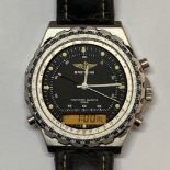 A GENTLEMAN’S STAINLESS STEEL WRISTWATCH, BREITLING NAVITIMER Reference no. 80972/15836, quartz, the