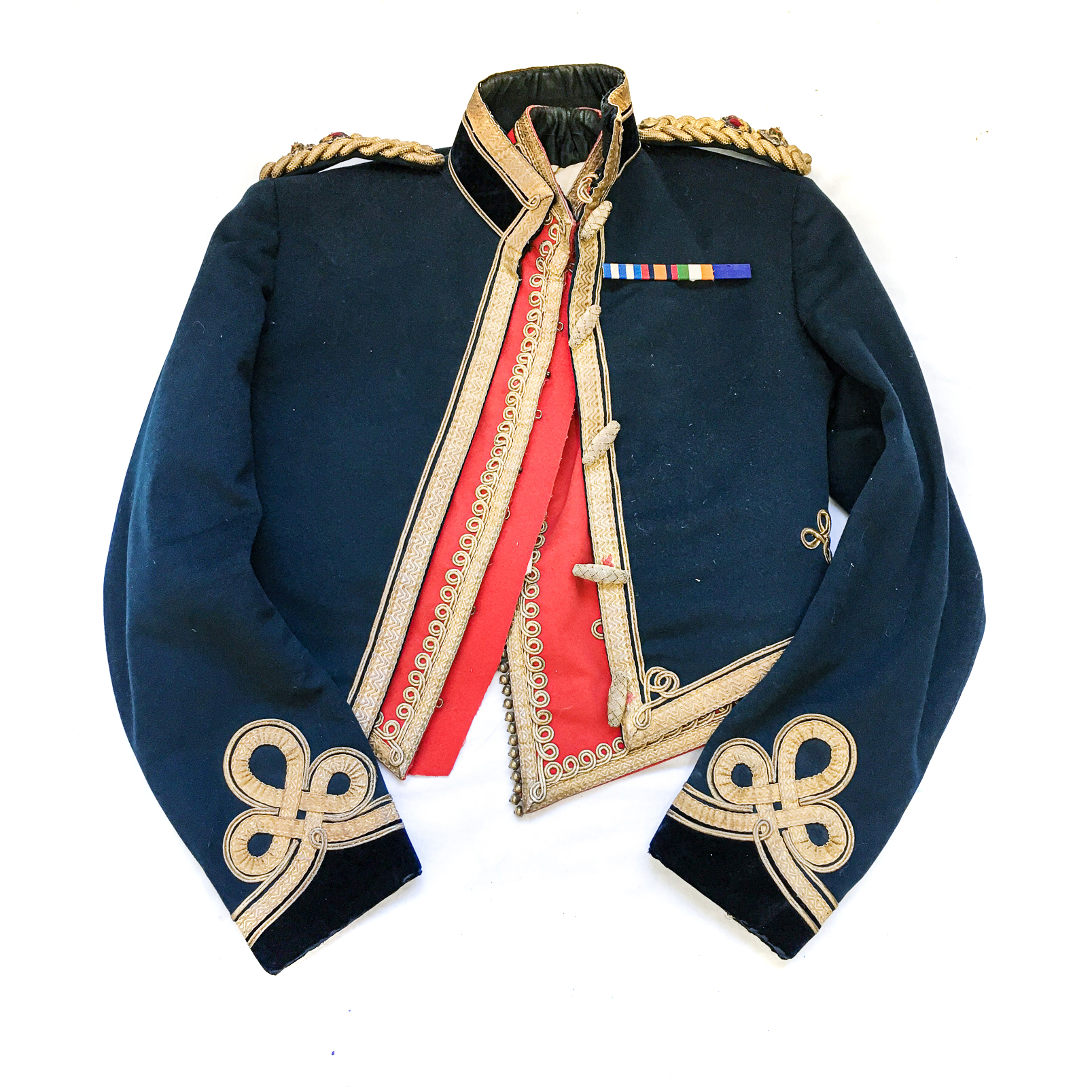 A MIDDLESEX YEOMANRY, DUKE OF CAMBRIDGE HUSSARS OFFICERS UNIFORM Includes tunic and waistcoat for