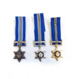 AN SANDF PROTEA MINIATURE SET Gold, silver and bronze miniature set of 3. Complete with ribbons