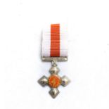 A MINIATURE SADF ARMY CROSS Marked silver, complete with ribbon Marked silver, complete with ribbon