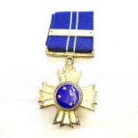 AN SADF SOUTHERN CROSS DECORATION (SD) 1976 WITH 2ND AWARD BAR Numbered 766, hallmarked silver