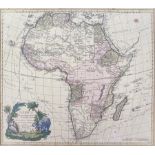 Brion de la Tour AFRICA, SECUNDUM LEGITIMAS PROJECTIONIS Augsburg: Michael Probst, 1791 copperplate,