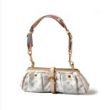 A LOUIS VUITTON SATIN WITH SILVER SEQUIN MONOGRAM BY MARC JACOBS LIMITED EDITION HANDBAG A Louis