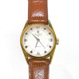 A GENTLEMAN'S BUREN GRAND PRIX WRISTWATCH, CIRCA 1950 17 jewels, manual, model no 714502 the 32mm