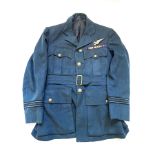 AN RAF WWII OBSERVER'S OFFICER UNIFORM RAF Flight Lieutenants uniform for an Observer, all buttons