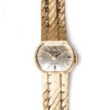A LADY'S 18CT GOLD ROLEX WRISTWATCH, CIRCA 1960 Manual, the off-square shaped dial with gilt baton