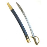 RARE CAPE POLICE HANGER, CIRCA 1840 Blade etched Cape Police - supplied by Parker Field & Son 233