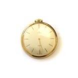 A GOLD PLATED SPIER POCKET WATCH the 38mm circular white dial with baton markers