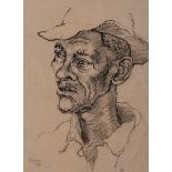 Gregoire Johannes Boonzaier (South African 1909-2005) PORTRAIT OF A MAN signed and dated 1970 ink