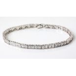 A CUBIC ZIRCONIA LINE BRACELET