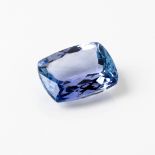 A UNMOUNTED TANZANITE