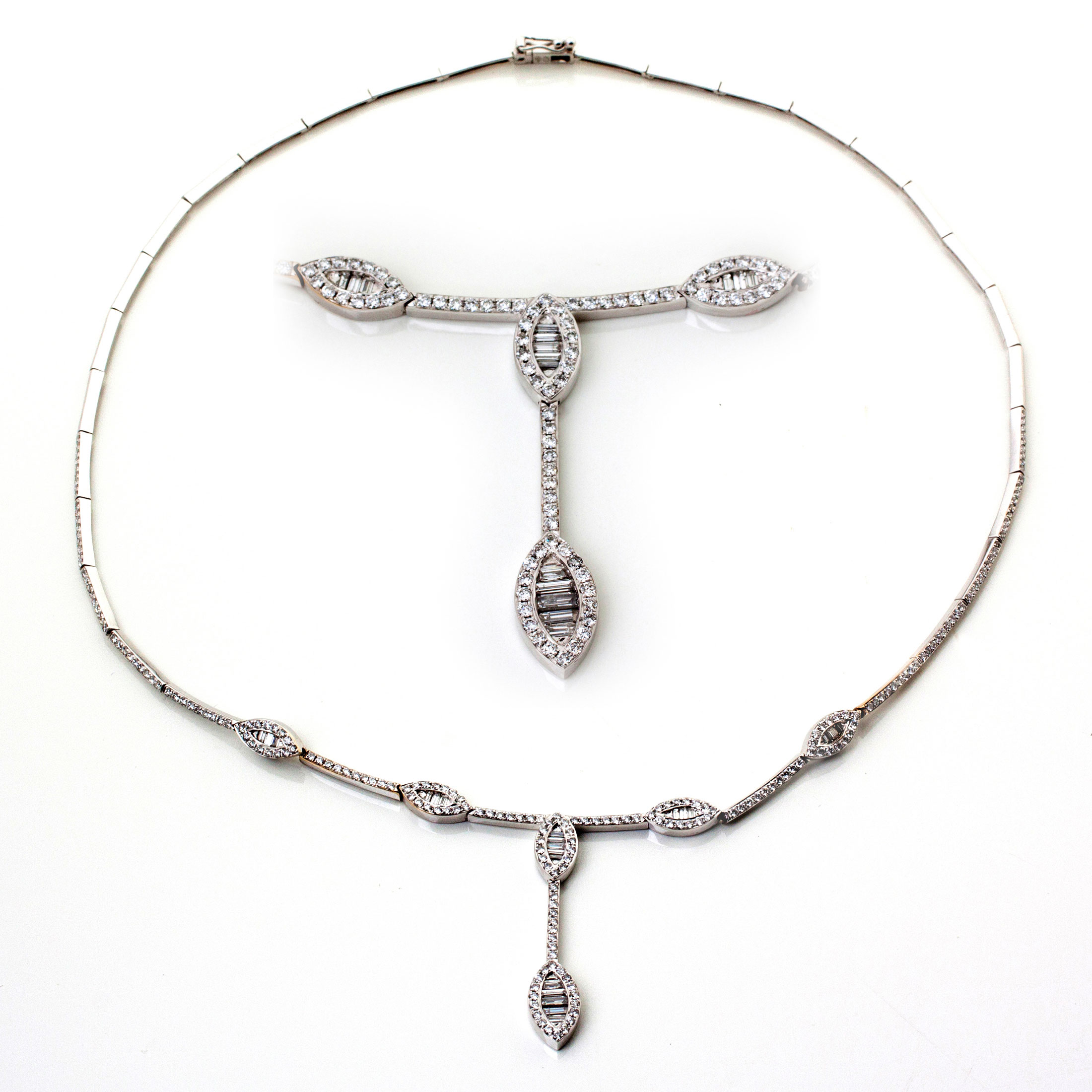 A DIAMOND NECKLACE - Image 3 of 3