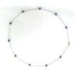 A TANZANITE NECKLACE