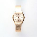 A LADY'S 18CT GOLD WRISTWATCH, ROLEX CELLINI