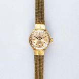 A LADY'S ROLLED GOLD WRISTWATCH, ROAMER