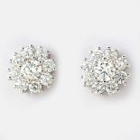 A PAIR OF DIAMOND EARRINGS, SHIMANSKY