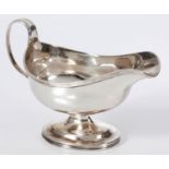 A GEORGE III SILVER SAUCE BOAT, LONDON, 1809