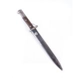 A MAUSER 1912 CHILEAN ISSUE BAYONET AND SCABBARD