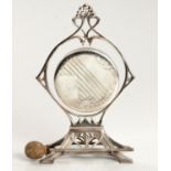 A WMF ART NOUVEAU SILVER-PLATED DINNER GONG, EARLY 1900s