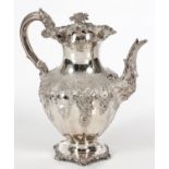 A WILLIAM IV SILVER COFFEE POT, CHARLES FOX II, LONDON, 1836