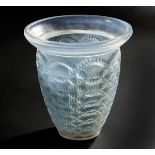 RENE LALIQUE: AN OPALESCENT ‘GUIRLANDES’ VASE, CIRCA 1935