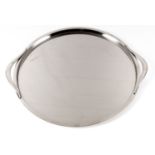 A STAINLESS STEEL TRAY BY GEORG JENSEN