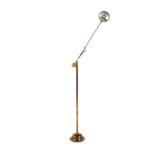 A BRASS STANDARD LAMP