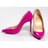 A PAIR OF CHRISTIAN LOUBOUTIN PIGALLE PUMPS