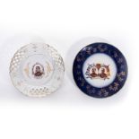 TWO ANGLO BOER WAR BRITISH GENERAL CERAMIC PLATES