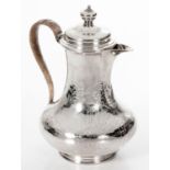 A VICTORIAN SILVER COFFEE POT, LONDON, 1846