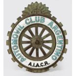 AN AUTOMOVIL CLUB ARGENTINO A.I.A.C.R. TYPE 2C GRILL BADGE 1930 – 1946