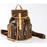 A LOUIS VUITTON MONOGRAM SAC A DOS BOSPHORE BACKPACK