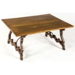 A SPANISH OAK LOW TABLE