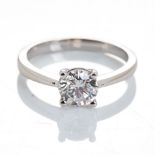 A DIAMOND SOLITAIRE RING