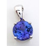 A TANZANITE PENDANT, AYANDA