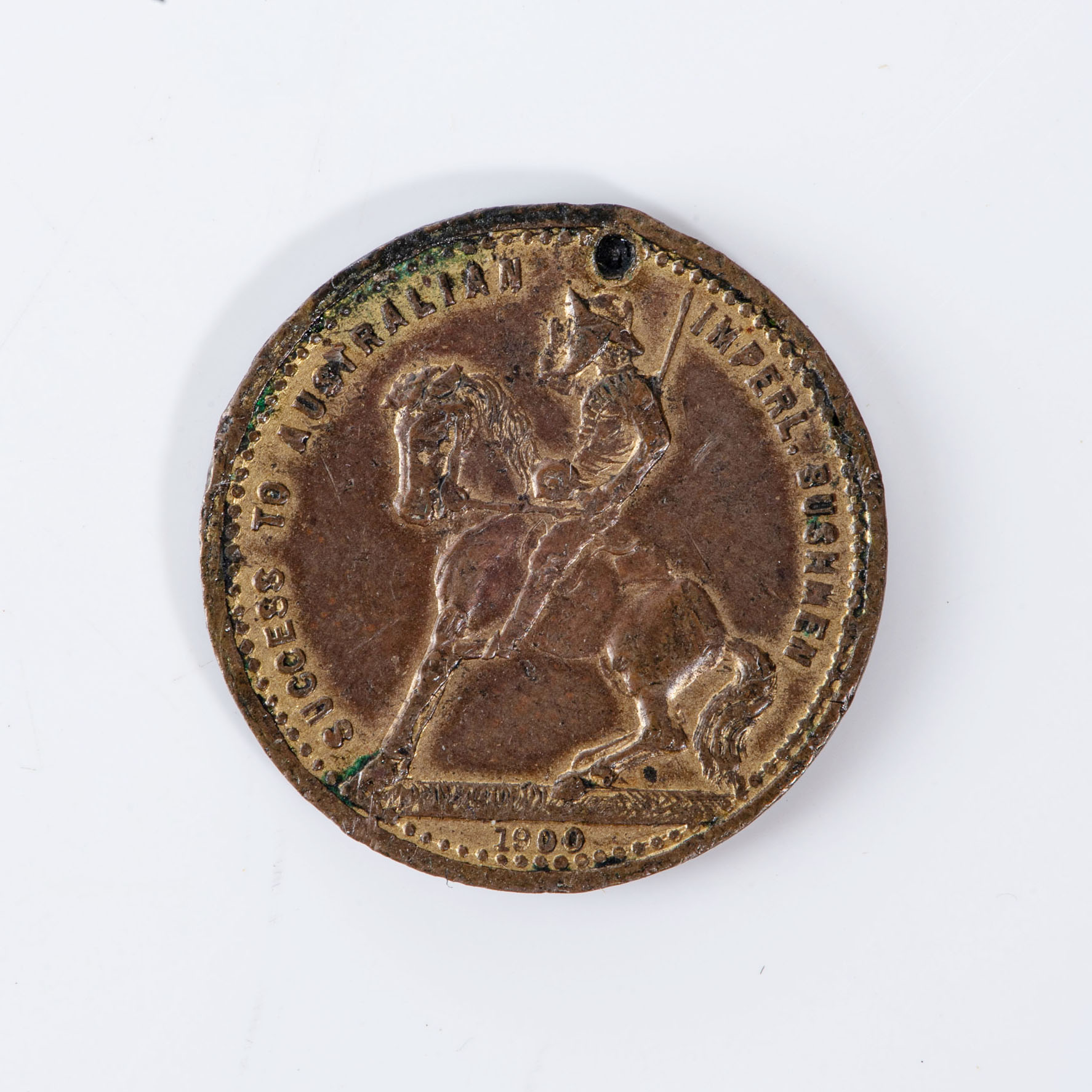 A BOER WAR AUSTRALIAN IMPERIAL BUSHMEN MEDALLION - Image 2 of 2