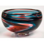 A LARGE HAND-BLOWN GLASS BOWL, 1997