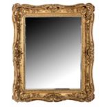 A GILTWOOD MIRROR