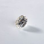 AN UNMOUNTED ROUND BRILLIANT-CUT DIAMOND