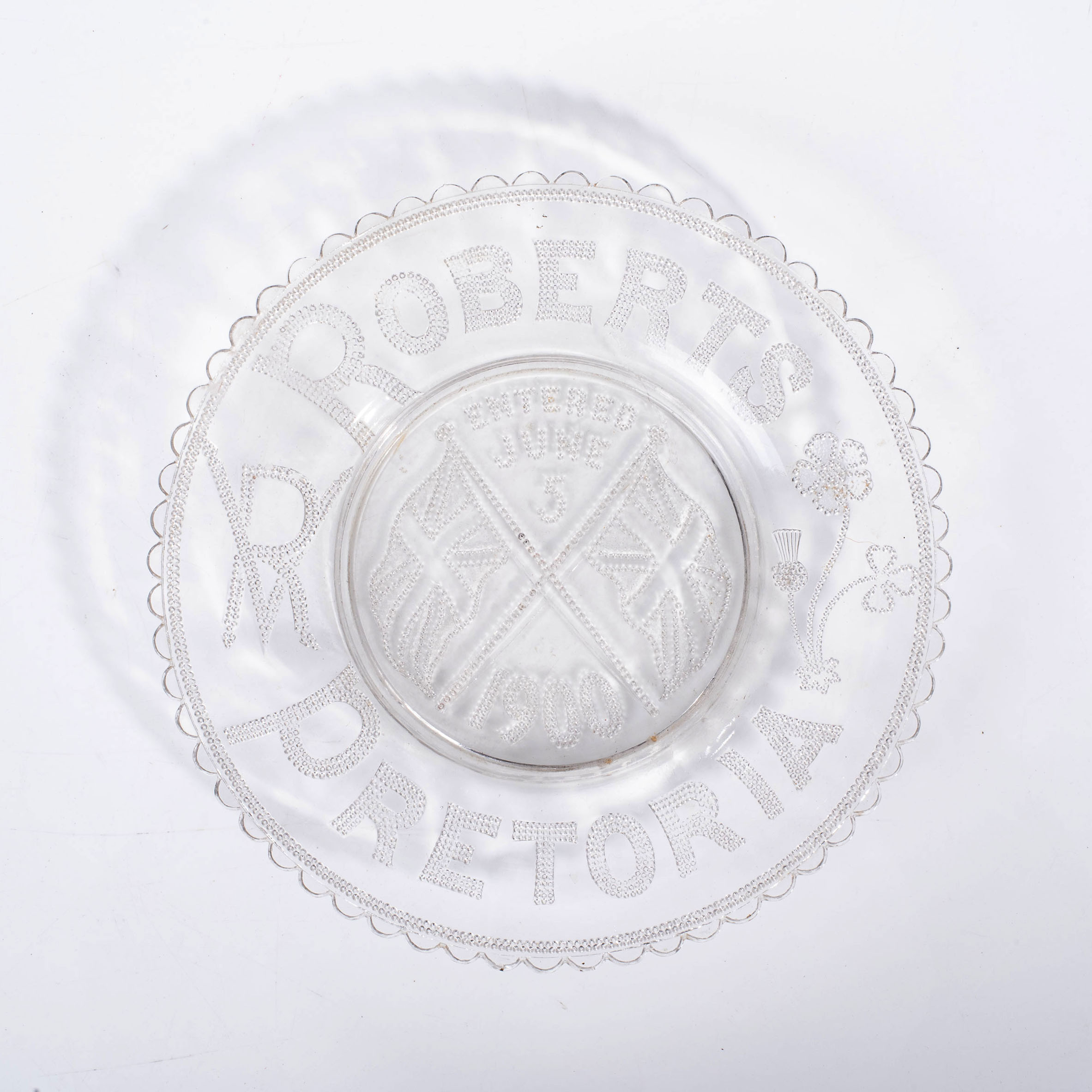 AN ANGLO BOER WAR GLASS PLATE