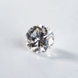 AN UNMOUNTED ROUND BRILLIANT-CUT DIAMOND