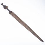 AN AFRICAN CHAD TEBU SWORD, EARLY 20TH CENTURY