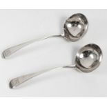 A GEORGE III SILVER OLD ENGLISH PATTERN SAUCE LADLE, GEORGE SMITH II, LONDON, 1797