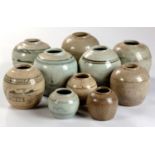 A SET OF TEN CHINESE GINGER JARS, QING DYNASTY, 19TH CENTURY