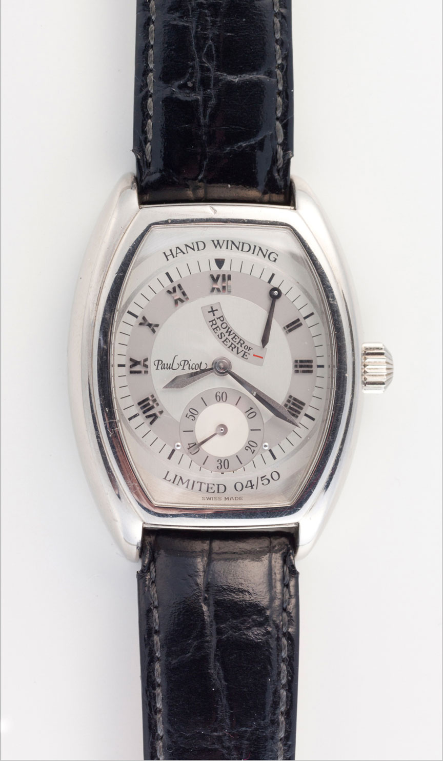 A GENTLEMAN'S 18CT WHITE GOLD WRISTWATCH, PAUL PICOT FIRSHIRE 1937